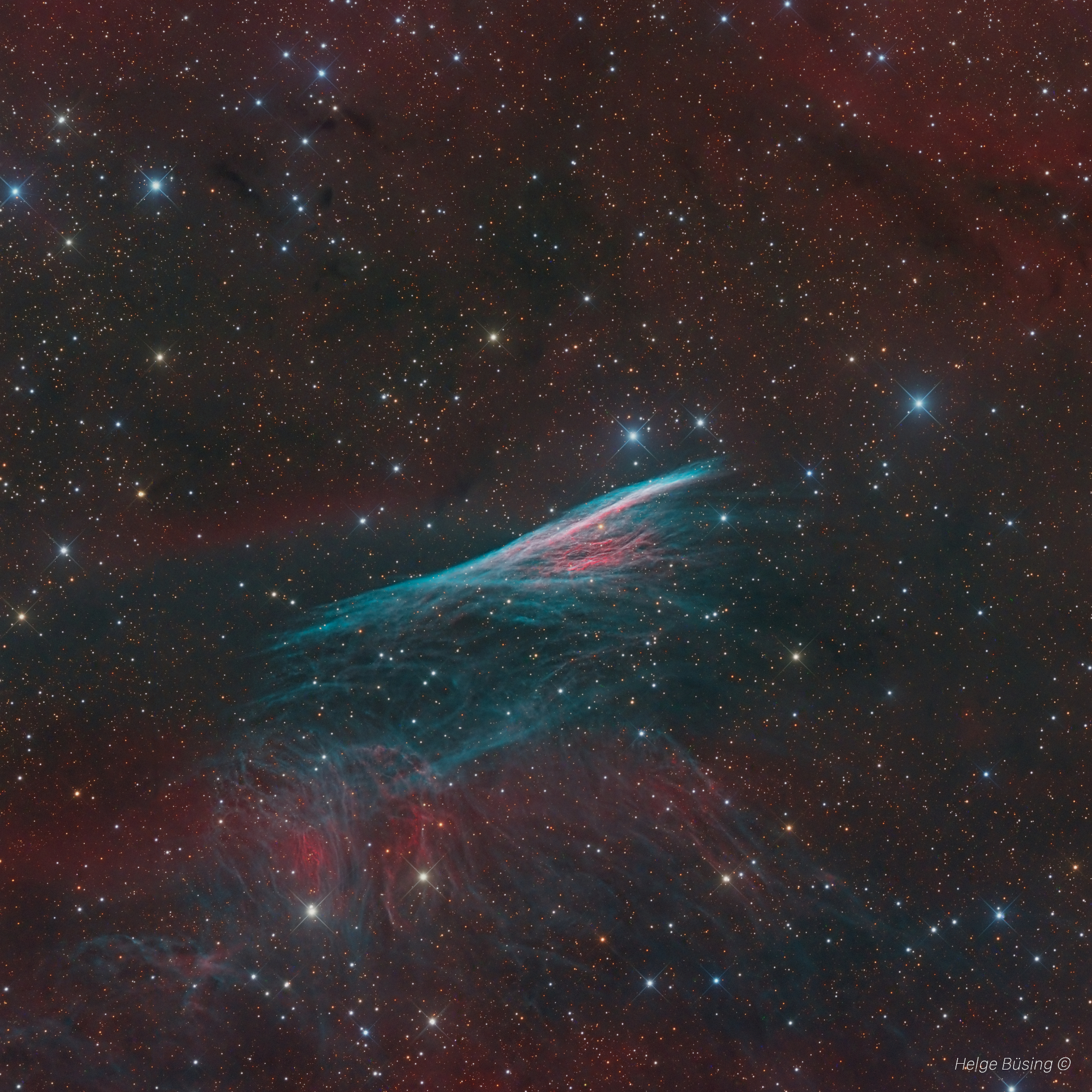 La onda expansiva de la supernova Pencil Nebula