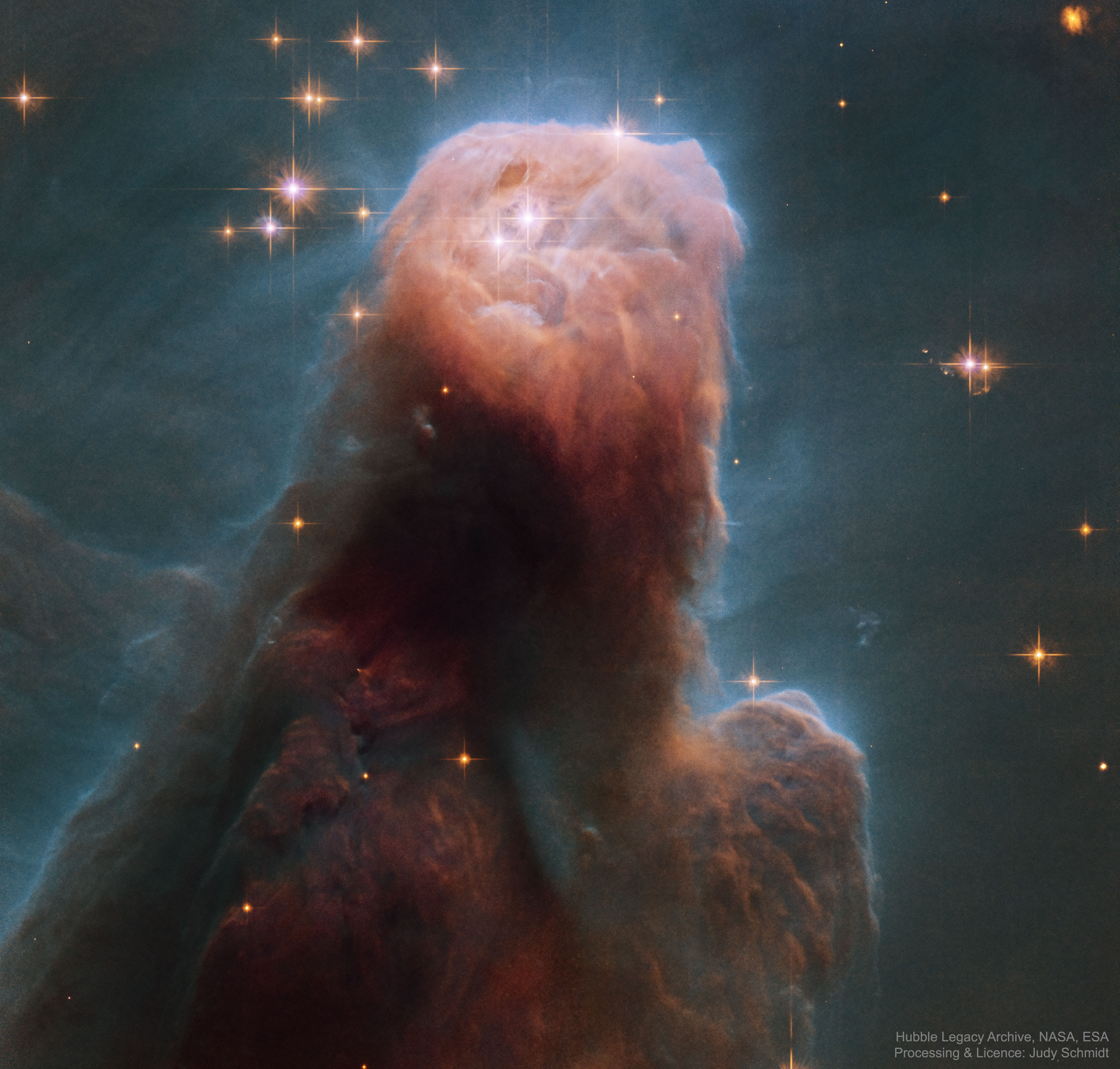 La nebulosa del Cono desde el Hubble