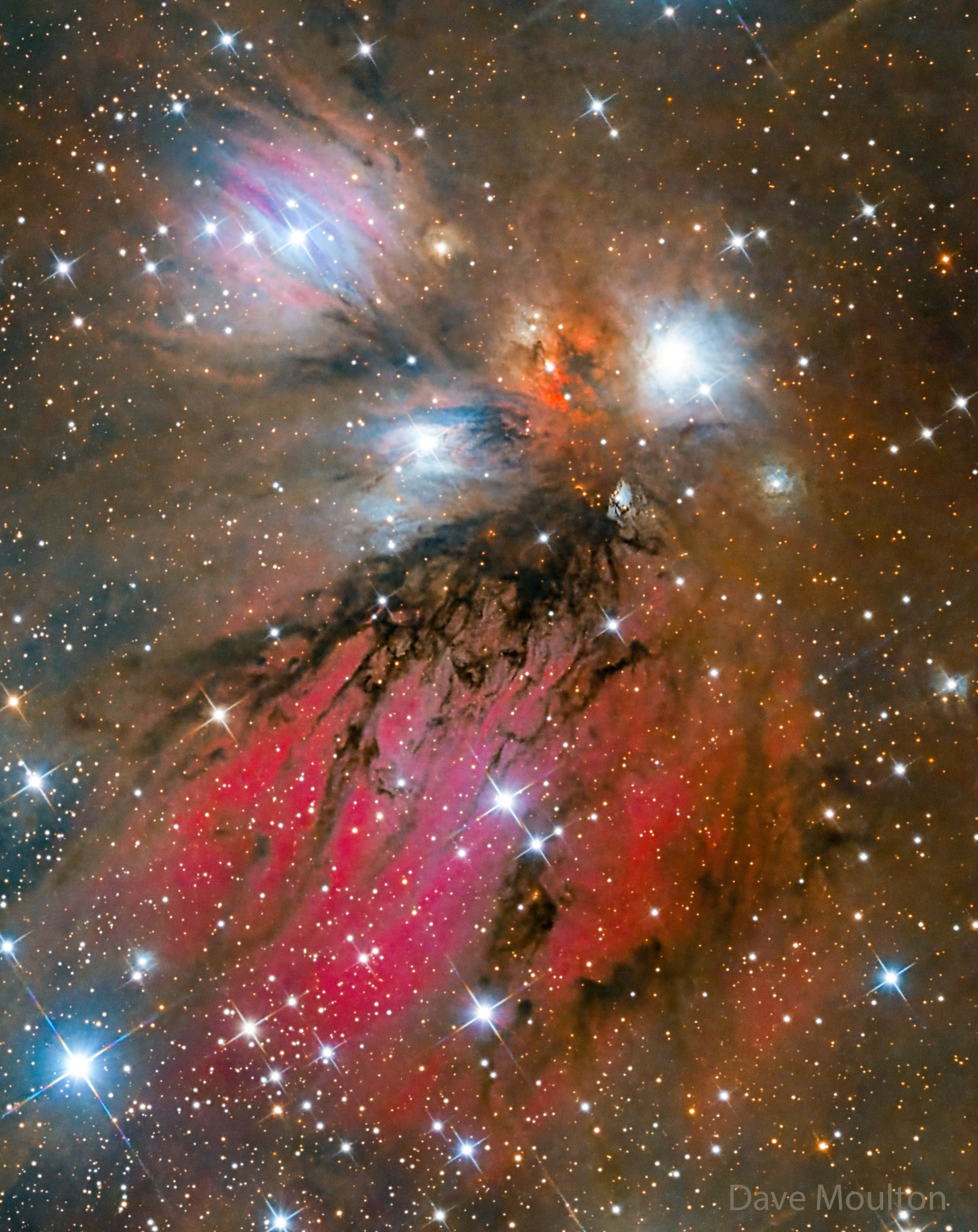 NGC 2170; Nebulosa del Ángel Arte Abstracto
