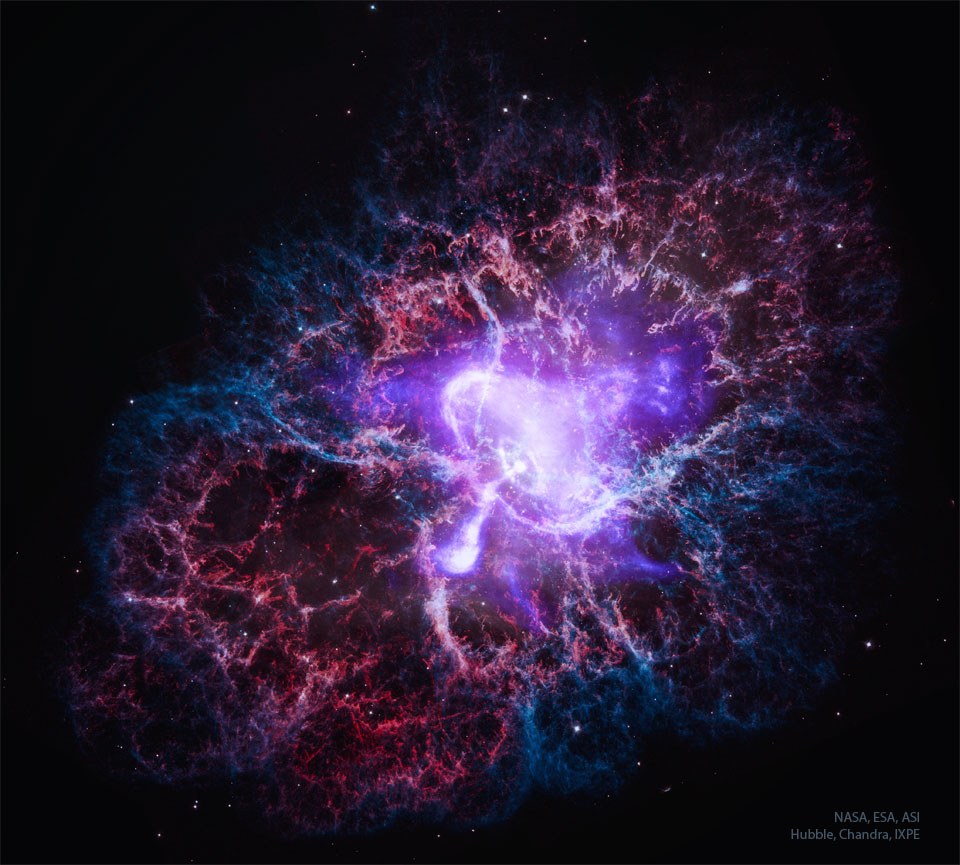 The Crab Nebula from Visible to X-Ray