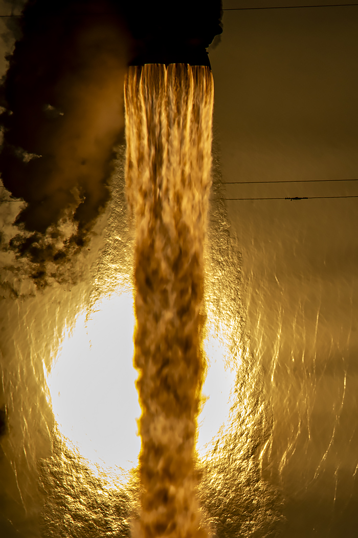 Rocket Eclipse at Sunset