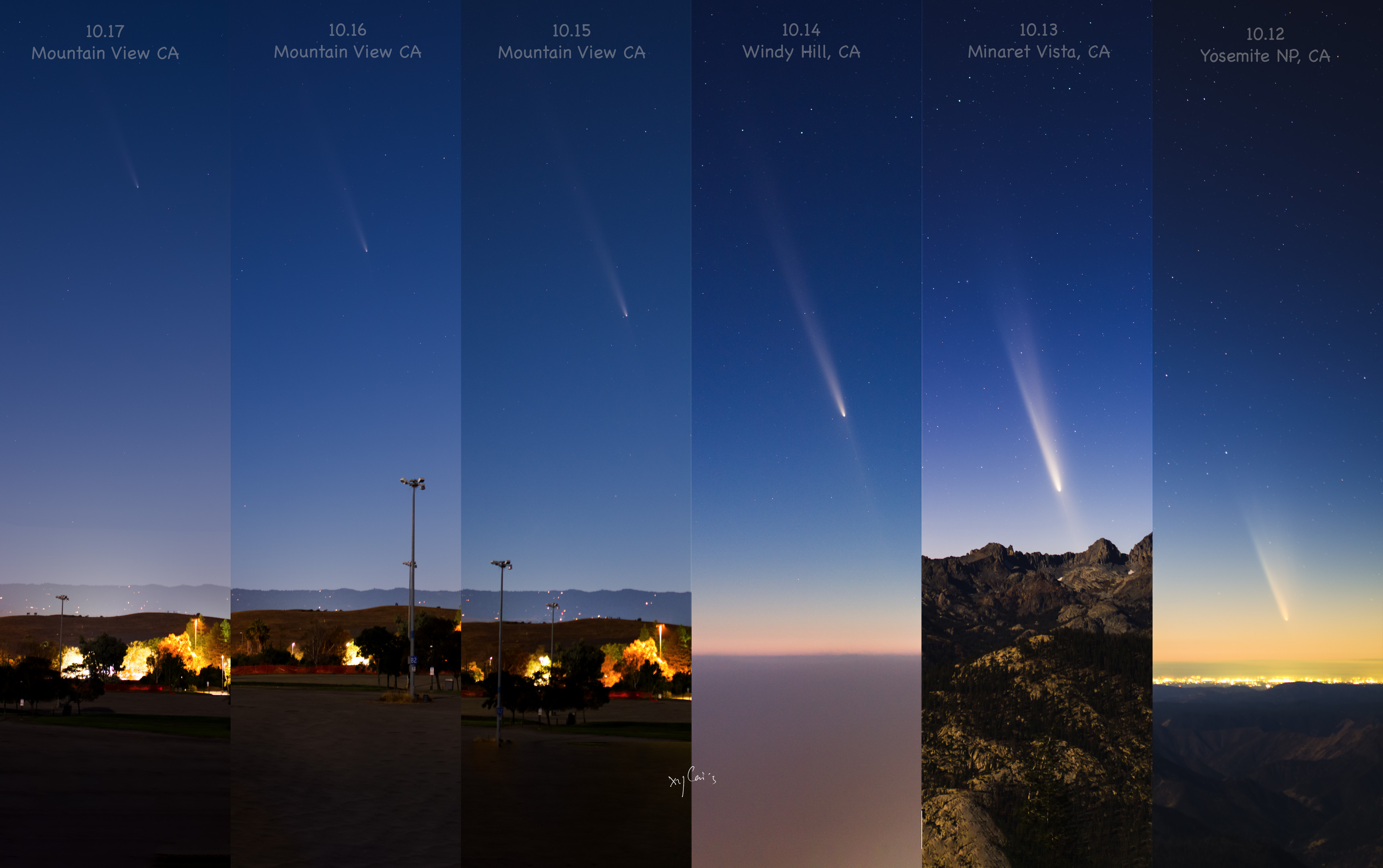 APOD 2024 October 19 Comet Tsuchinshan ATLAS Flys Away