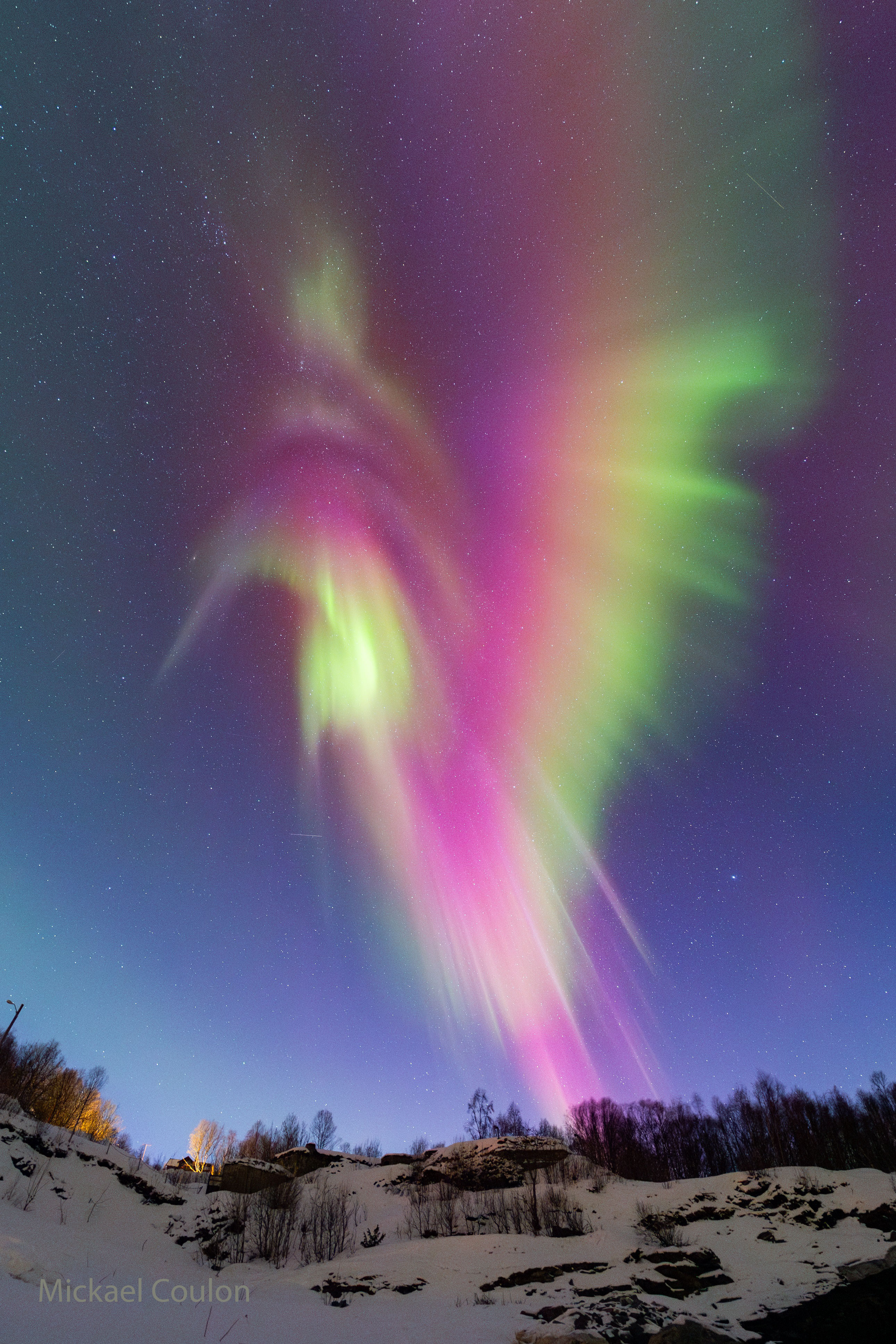 APOD 2025 February 10 Auroral Hummingbird Over Norway
