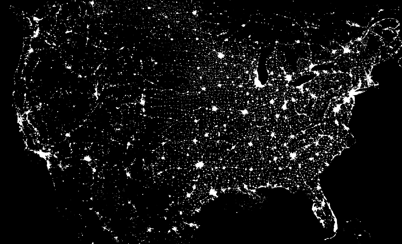 Apod August 30 1997 The United States At Night
