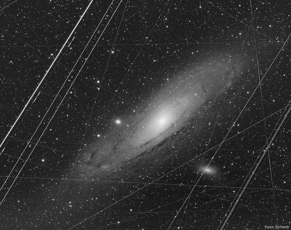  -  What does the Andromeda galaxy really look like? ( Andromeda before Photoshop Image Credit: Kees Scherer )