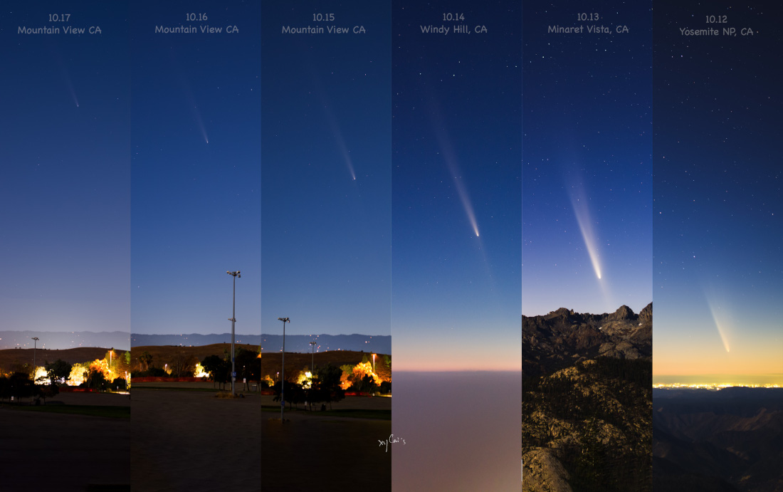 APOD: 2024 October 19 - Comet Tsuchinshan ATLAS Flys Away